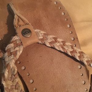 3/$20 UGG braided flip flops